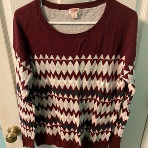 Christmas zig-zag pattern sweater